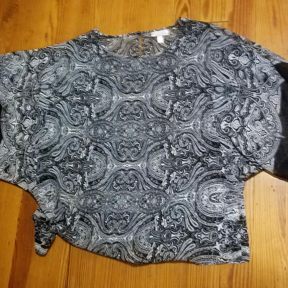 Sheer Paisley Blouse